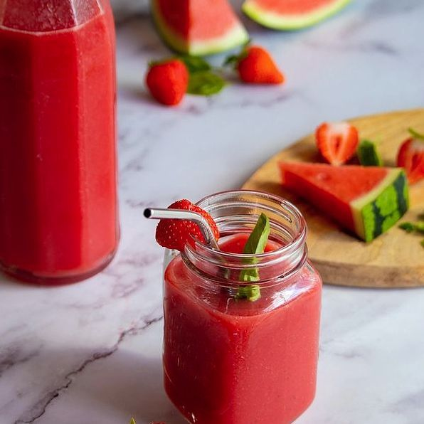 Başarılı smoothie şefi portresi
